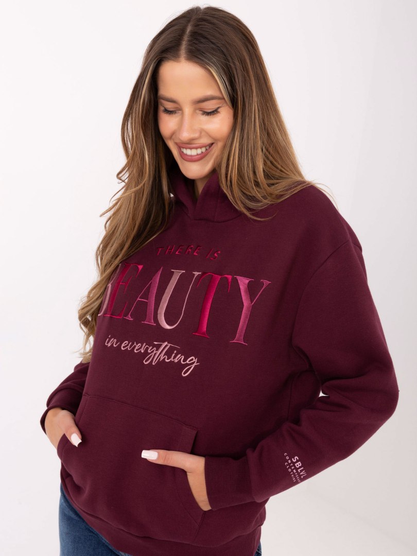 Bluza-D10608BC02802A4NO-bordowy